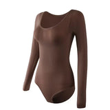 Women's tummy control body shapewear bodysuit with hooks and crotch closure for abdomen support
