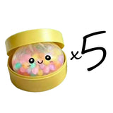 Rainbow dumpling squishy sensory toy by HSF Marketplace for stress relief and fun
