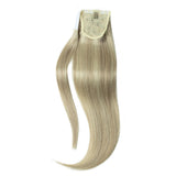 HSF Marketplace human hair clip-in ponytail in #60 blonde, 12–22 inch high ponytail extension