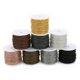 Gold and silver plated necklace chain for jewelry making, 5–10 yards, HSF Marketplace jewelry supplies