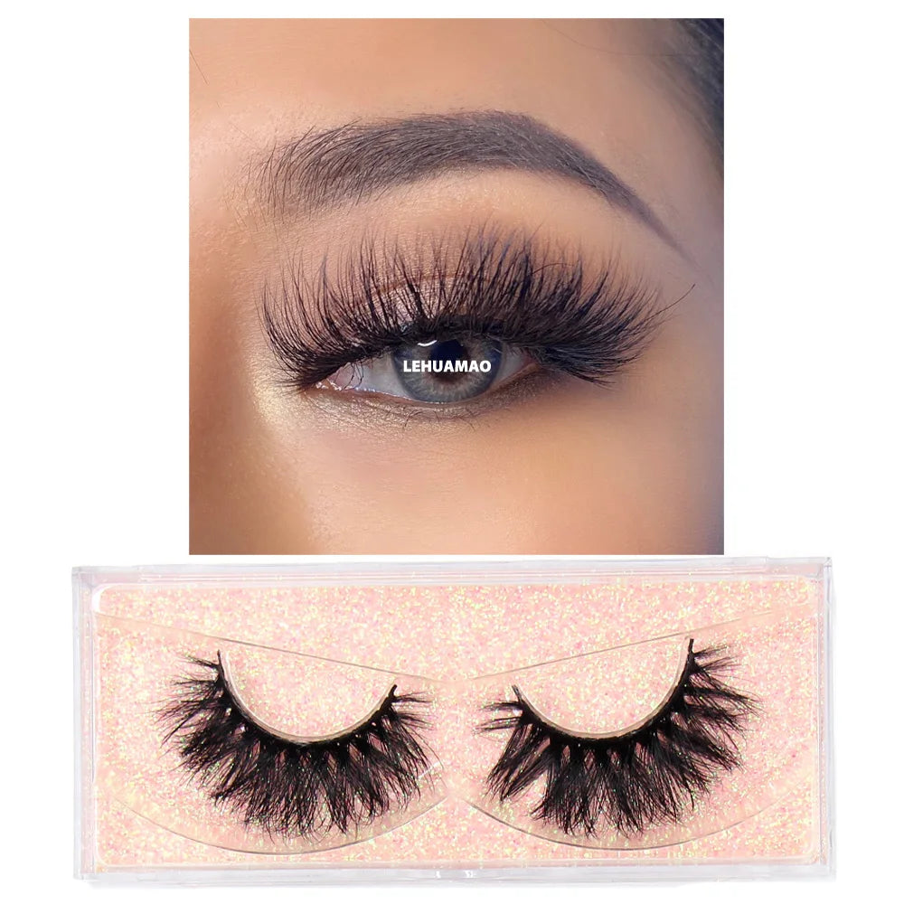 3D mink lashes for daily wear, soft reusable false eyelashes by HSF Marketplace