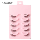 Natural half false eyelashes by HSF Marketplace, 5 or 10 pairs for an effortless beauty look