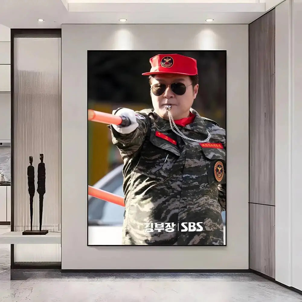 Agent Kim Korean drama painting wall art poster for home decor, K-culture merch by HSF Marketplace