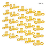 Mixed color dreadlock beads for hair braids, 50-piece HSF hair styling set