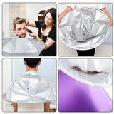 Waterproof Haircut Cape Umbrella, Portable Hair Clippings Catcher for Adults ,Reusable Hairdressing Cloak,Trimming/Coloring