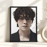 Kim WooBin celebrity portrait style poster for home decor, K-culture merch from HSF Marketplace