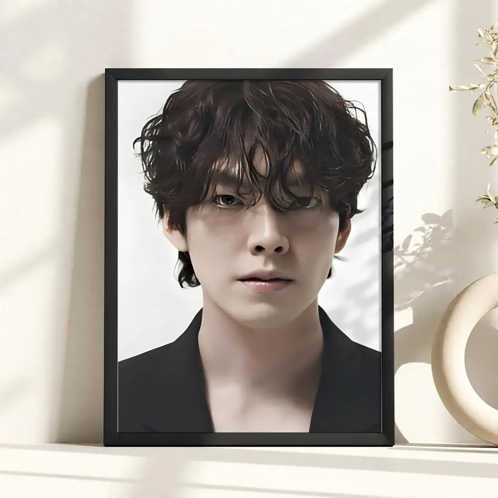 Kim WooBin celebrity portrait style poster for home decor, K-culture merch from HSF Marketplace