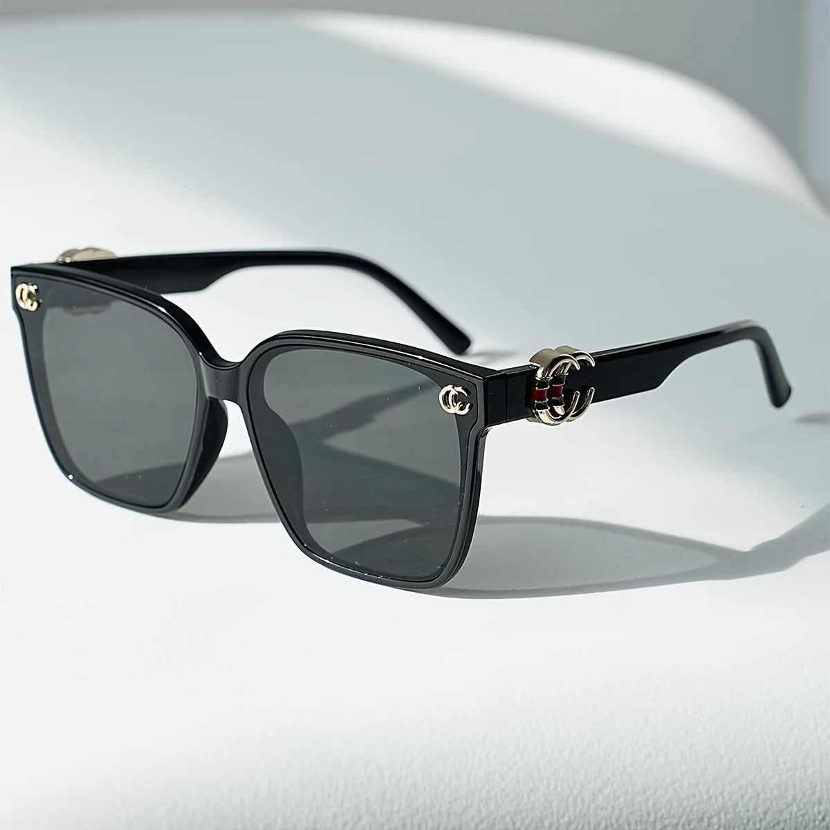 Women’s 2025 fashion sunglasses with floral design, letter details, and UV400 lenses by HSF Marketplace
