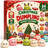 24 Day Christmas Advent Calendar, Mystery Dumpling Squishy Toys, Mini Bao Bun Blind Box Fidget Toys, Holiday Gifts Surprise Box.
