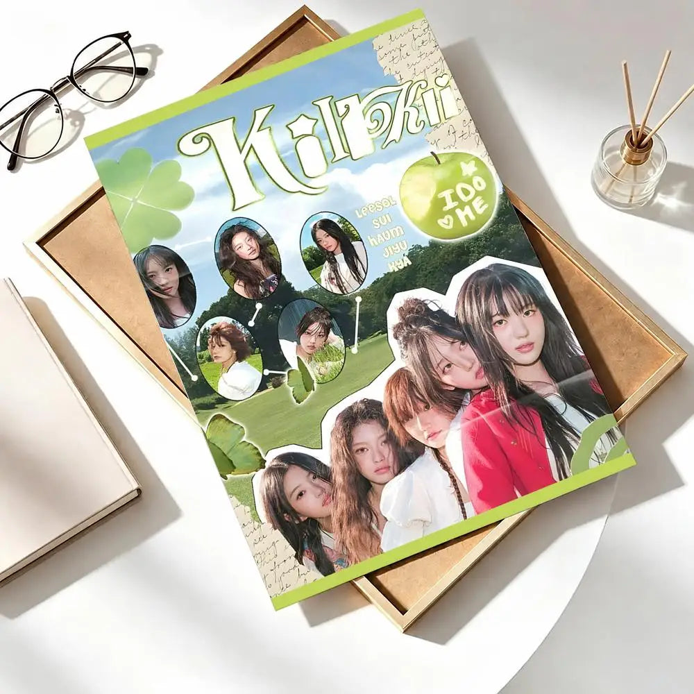 Kiiikiii Kpop girl idol group self-adhesive poster wall art by HSF Marketplace