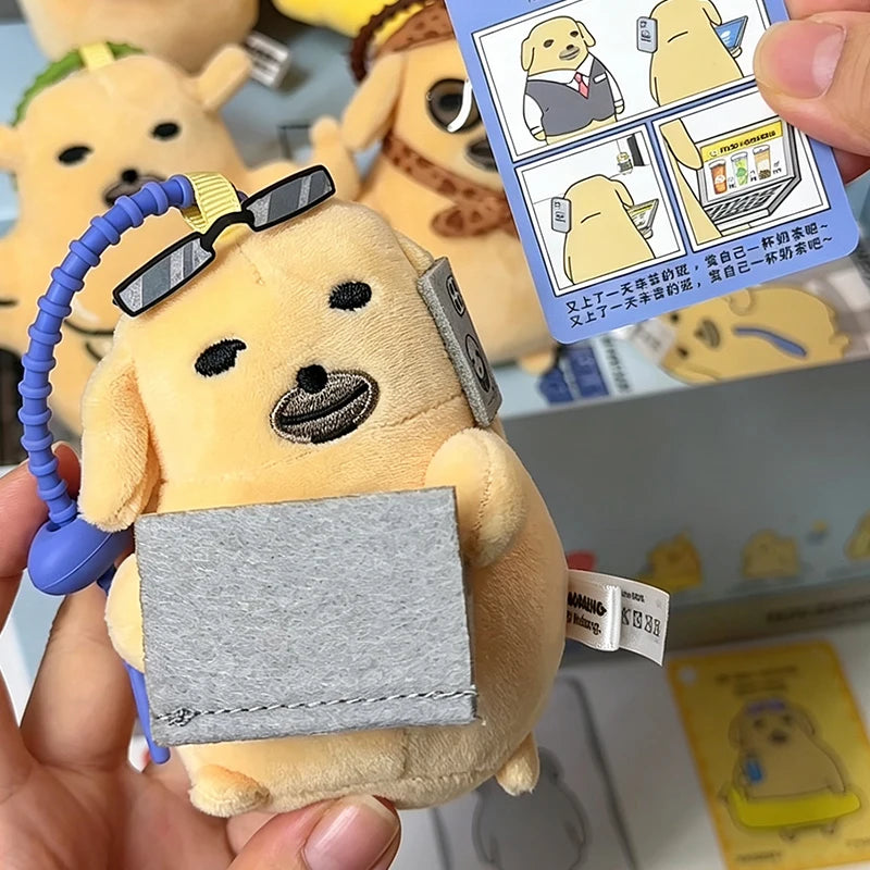 Nudaeng Weekly Life plush puppy keychain blind box collectible pendant doll by HSF Marketplace
