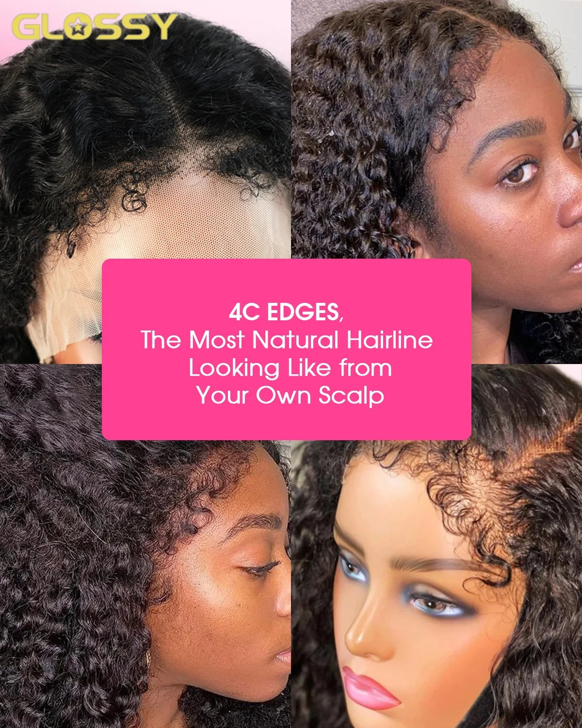 13x6 Hd 250 Density Afro Kinky Curly Wig 100% Human Hair 13x4 4c Edges Frontal Deep Wave Curly Lace Front Wigs For Women on sale