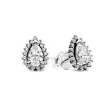 925 silver butterfly heart-shaped square earrings by HSF Marketplace, delicate European women's jewelry gift