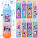 Kpop Demon Hunters gradient color water cup with straw, 750ml K-culture merch by HSF Marketplace