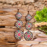 Vintage geometric boho dangle earrings for women by HSF Marketplace