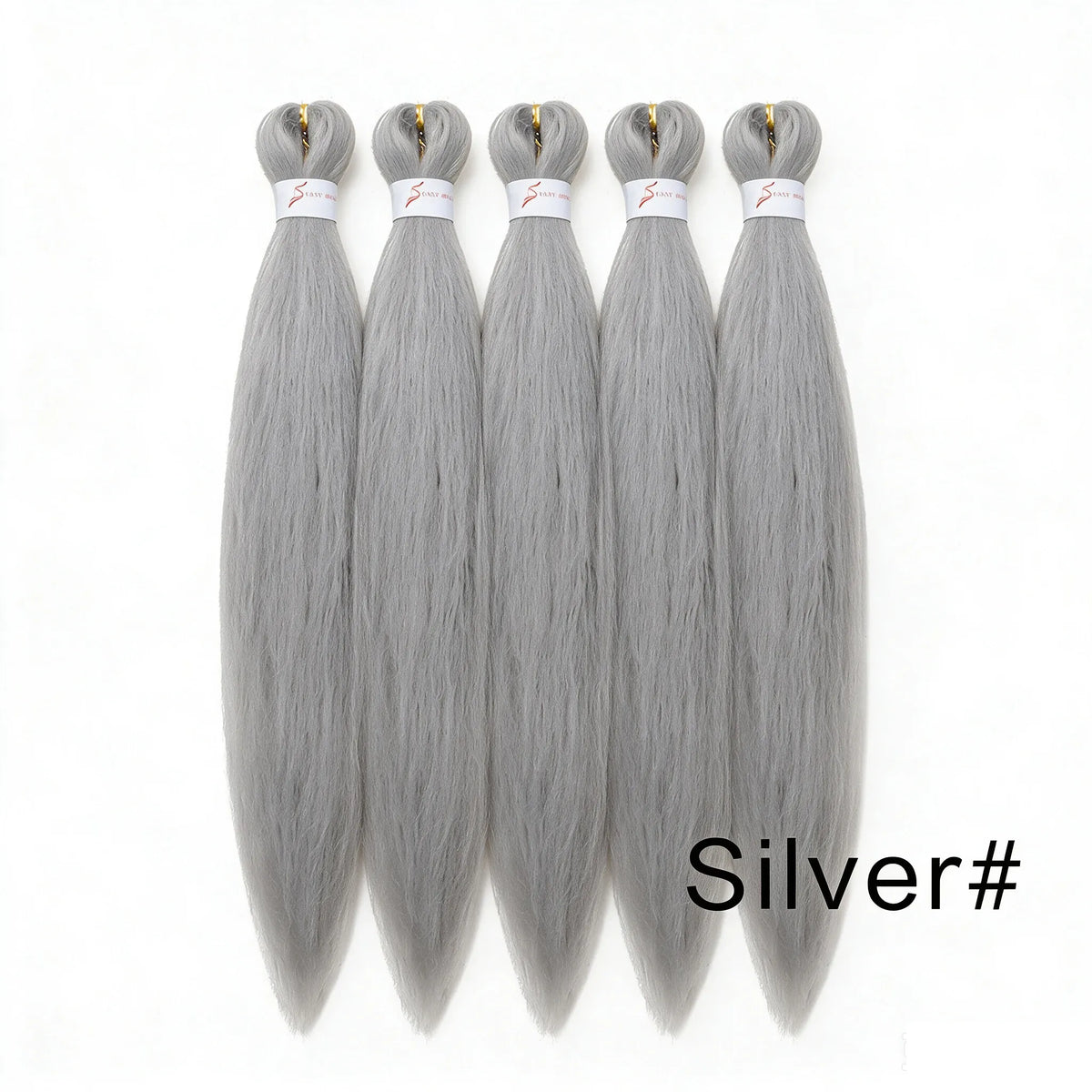 20Inch Synthetic 5PCS  Pre Stretched Braiding Ombre Hair Extension for Black Women Yaki Straight EZ Braid Hair Piece