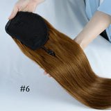 Brazilian virgin human hair straight drawstring ponytail with clip-in attachment, HSF Marketplace