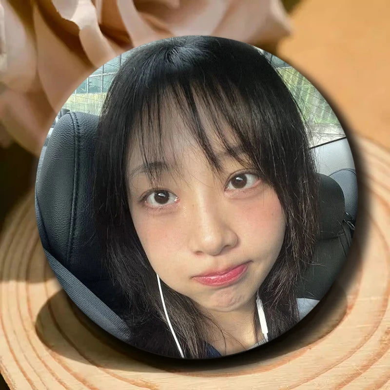 Kpop YVES soft button pins for LOONA fans, cute K-culture accessories by HSF Marketplace