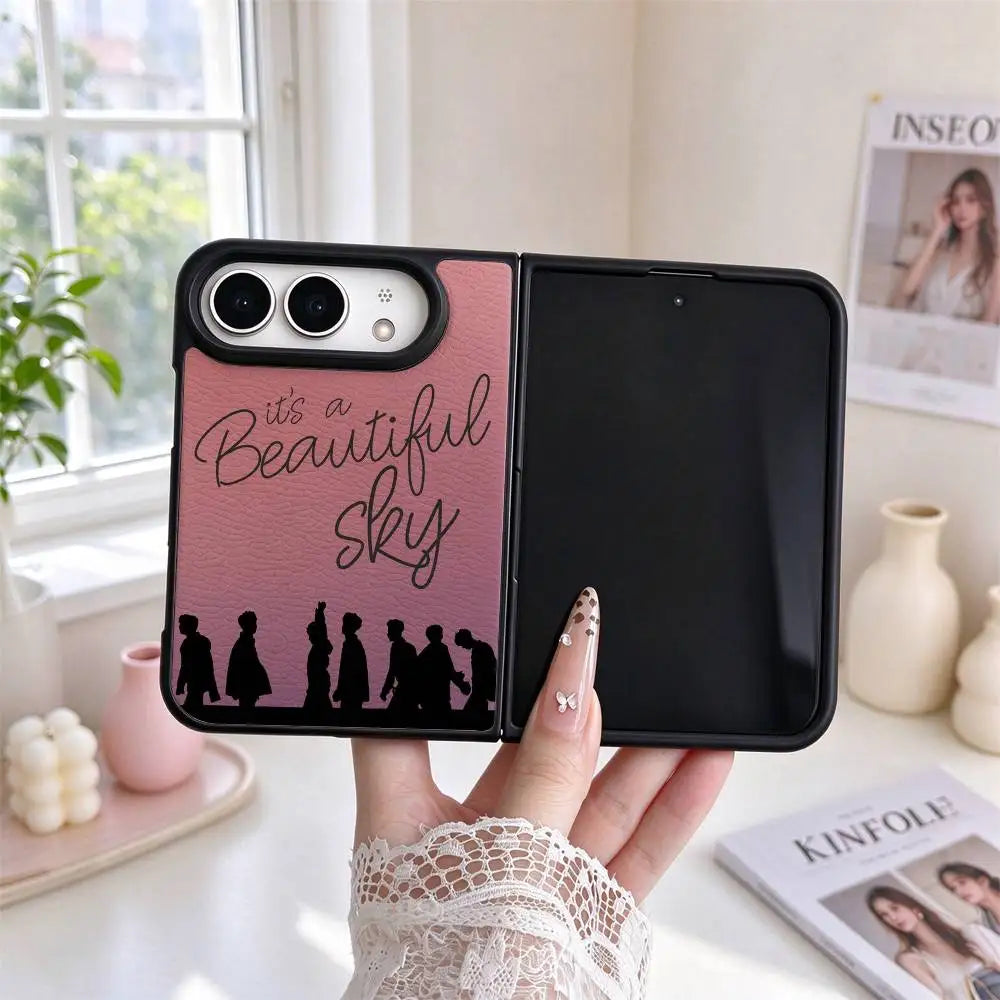 Got7 Kpop Band leather texture phone case for iPhone Duo, featuring a bold band design