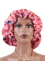 Two-tone satin reversible bonnet for sleeping and hair protection by HSF Marketplace