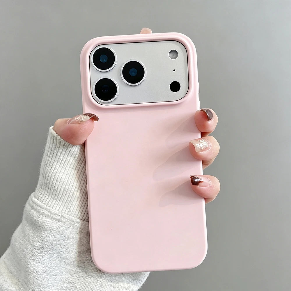 Pink minimalist soft phone case for iPhone 18 to 11 by HSF Marketplace