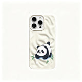 Light Blue Panda Phone Case for iPhone 11 to 18 Series