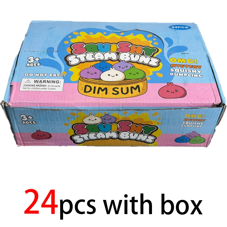 OMG! Mystery Squishy Steam Bunz – Surprise Cute Dumpling Sensory Fidget Toy