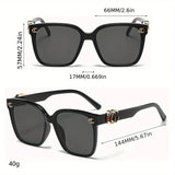Women's flower frame sunglasses with letter detail and UV400 lenses, 2025 fashion style