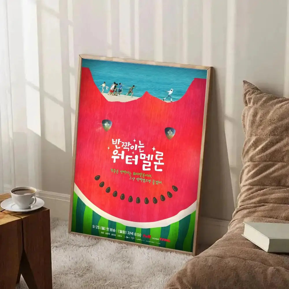 Twinkling Watermelon Korean TV show poster for home decor, K-culture merch by HSF Marketplace