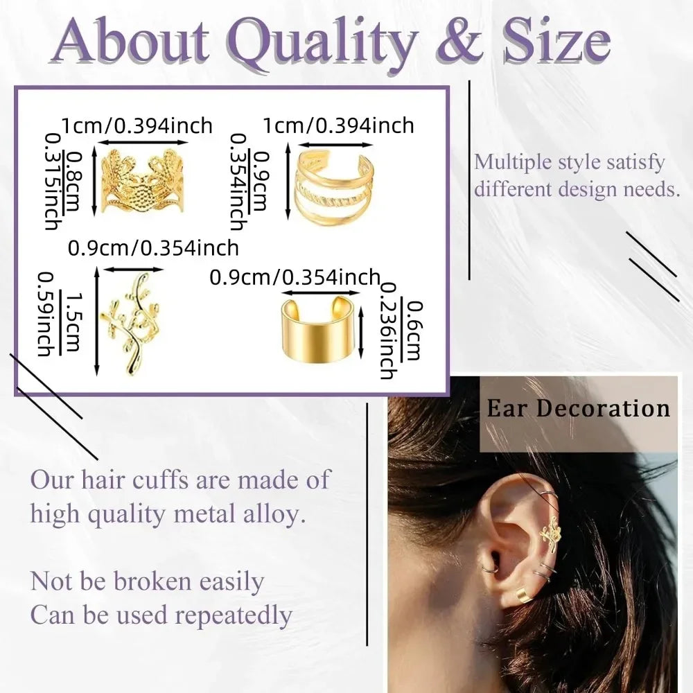 40-piece alloy dreadlock hair beads by HSF Marketplace for braids and locs