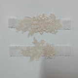 2-piece women’s lace bride garter belts with pearl embroidery for weddings and cosplay