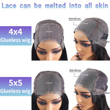 Short Bob Wig Curly Wigs Glueless Pre Plucked Human Hair Wigs Ready To Go 5X5 Pre Cut Wig 4X4 Deep Wave Closure Wigs For Women
