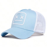 Unisex crying face embroidery baseball cap for summer style in women's hats collection