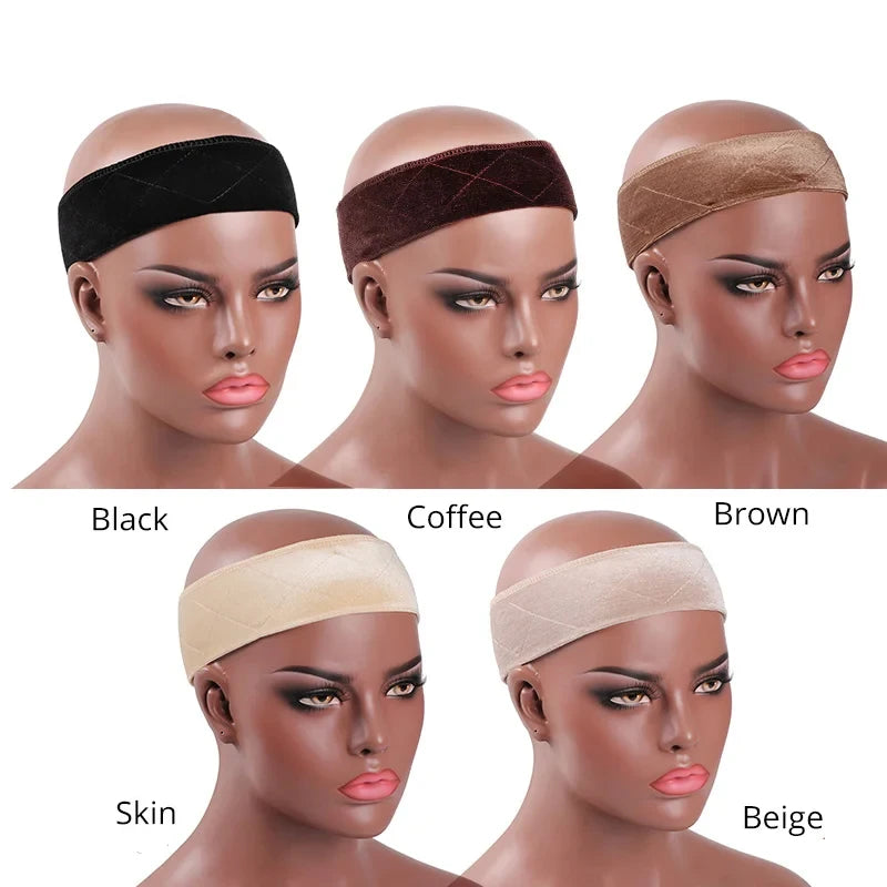 Non-slip velvet wig grip headband for women, adjustable comfort design by HSF Marketplace