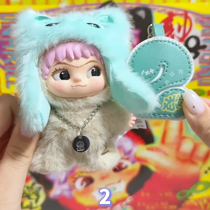 Wakuku On A Roll V3 blind box vinyl plush pendant doll collectible figure sealed mystery box