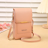 Fashion touch screen lock cell phone bag by HSF Marketplace, women's crossbody handbag with card holder and shoulder strap.