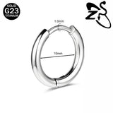 Titanium 18G hoop earrings for helix and cartilage piercings, HSF Marketplace jewelry