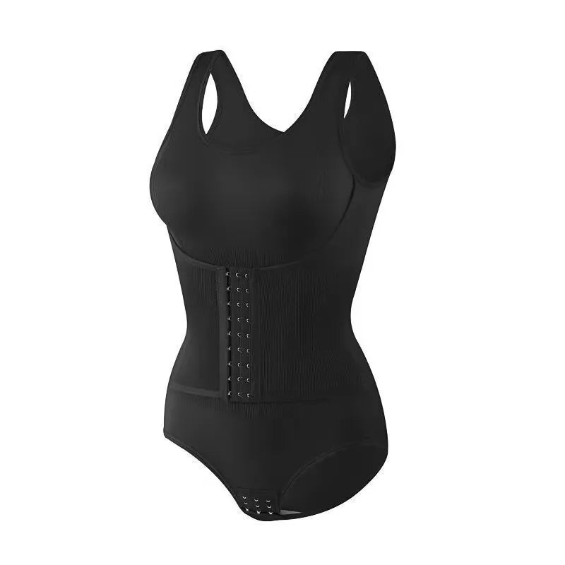 HSF Marketplace women’s high-waist full-body shaper with tummy control, hooks, adjustable fit, and plus-size design