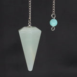 Natural Crystal Pendulums for Divination Dowsing Amethyst Pink Quartz Pendulum Reiki Healing Gem Stone Pendant Pendulos