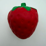 Large Giant Strawberry Squishy Toy from HSF Marketplace, slow rising stress relief sensory fruit toy for adults.