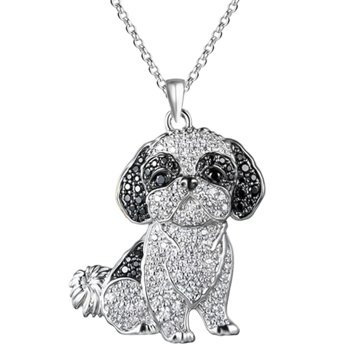 Cute beagle pendant necklace for dog lovers, elegant jewelry by HSF Marketplace