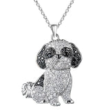 Cute beagle pendant necklace for dog lovers, elegant jewelry by HSF Marketplace