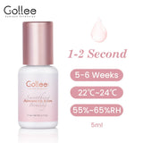 Gollee 0.5s Fast Dry Lash Extension Glue Professional Lash Adhesive Lasting 6-8 Weeks Waterproof Grafting Eyelash Super Bonder