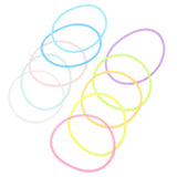 30Pcs Silicone Hair Tie Design Glow in The Dark Rubber Band Fine Bracelet for Women Fashionable Wristband Hair