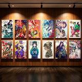 Japanese manga art poster featuring Maomao and Jinshi, canvas print from HSF Marketplace