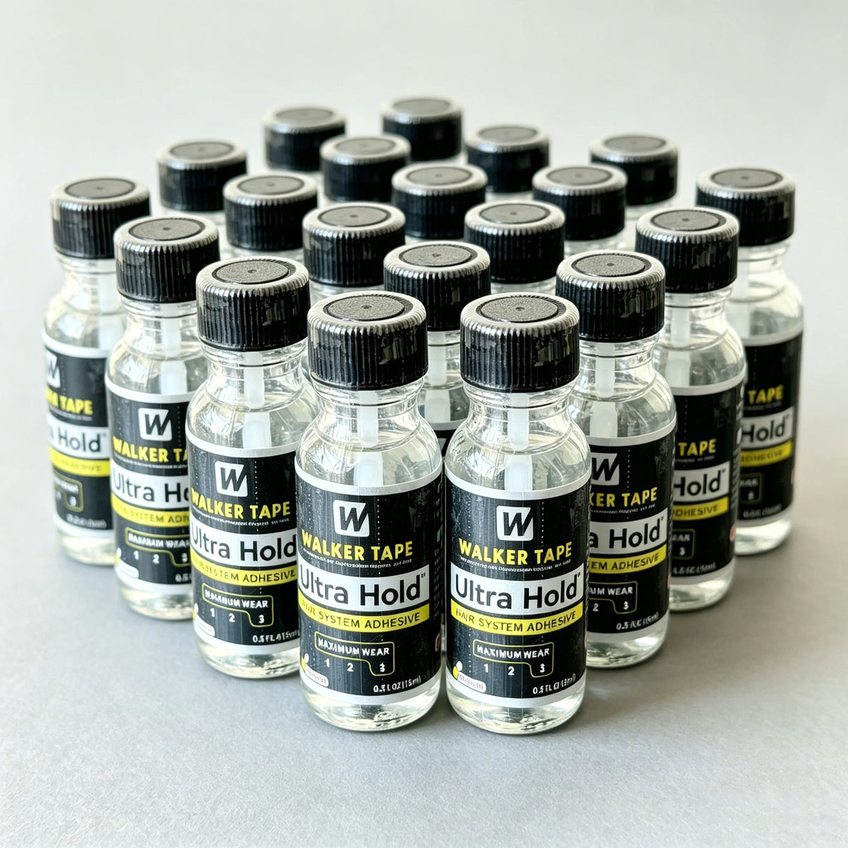 1pcs/5pcs/10pcs 0.5oz/15ml Walker Tape Ultra Hold Wig Glue with Brush, Waterproof Adhesive for Lace Wigs & Toupees