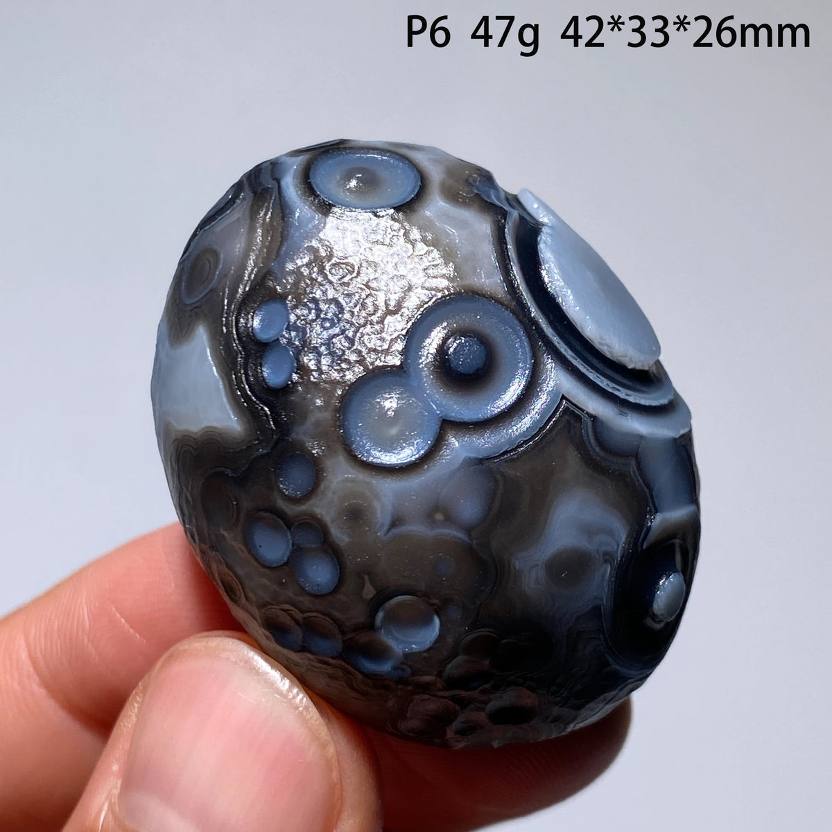 Natural Gobi Agate Eye Mineral Crystal Energy Specimen Collectible Gift Home Decor - Appreciation of Natural Stones