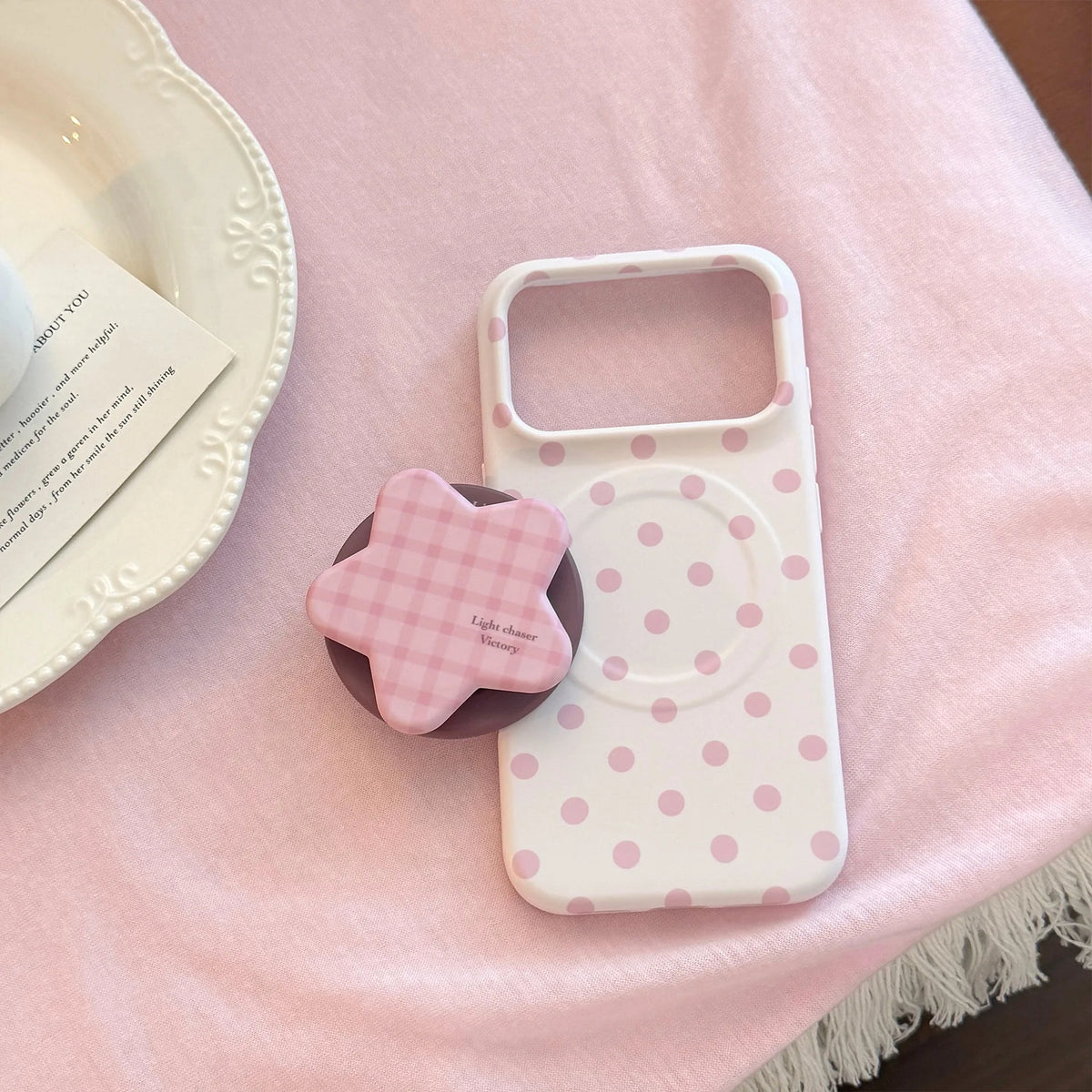 Korean magnetic bracket phone case for iPhone Pro Max models by HSF Marketplace