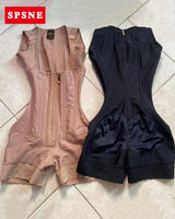 HSF Marketplace high compression open chest sleeveless jumpsuit body shapewear with waist trainer and hip lifting design