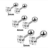 Stainless steel heart stud earrings set by HSF Marketplace for everyday wear